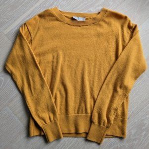 Everlane Marigold cotton wool blend crew neck sweater size XS
